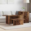 vidaXL Table console Bois ancien 91,5 x 35 x 38,5 cm Bois d'ing&eacute;nierie