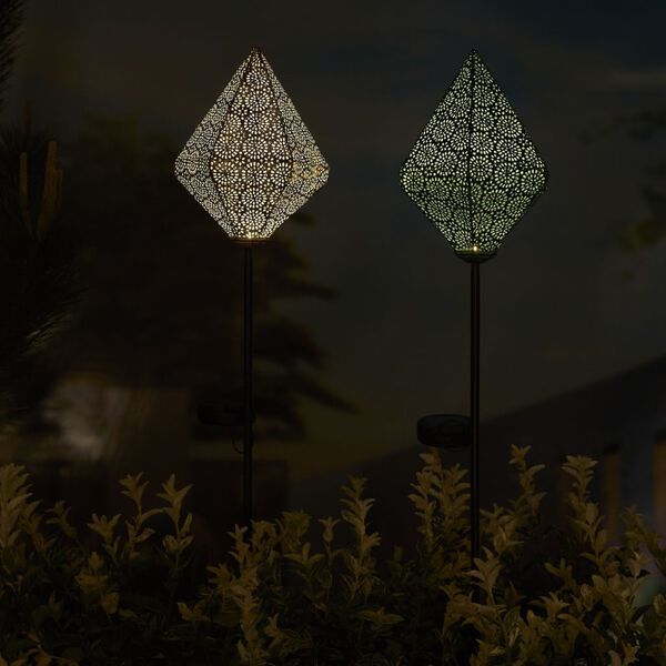 Luxform Lampe solaire &agrave; LED sur piquet de jardin Tyana Rose