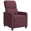 vidaXL Fauteuil inclinable Pourpre Tissu