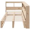 vidaXL Lit biblioth&egrave;que sans matelas 90x190 cm bois de pin massif