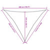 vidaXL Voile d'ombrage sable 3,5x3,5x4,9 m 100 % polyester oxford