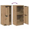 vidaXL Buffets 2 pcs ch&ecirc;ne artisanal 30x30x70 cm bois d'ing&eacute;nierie