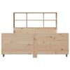 vidaXL Lit biblioth&egrave;que sans matelas 120x190 cm bois massif