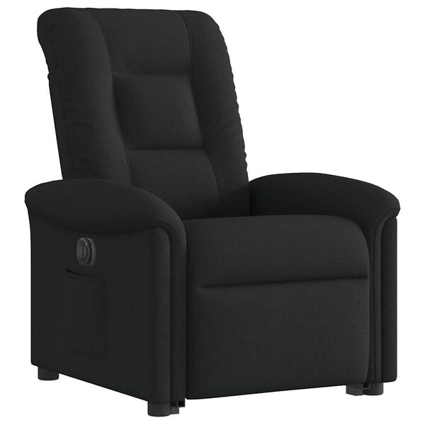 vidaXL Fauteuil inclinable &eacute;lectrique noir tissu