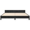 vidaXL Cadre de lit sans matelas noir 160x200 cm velours