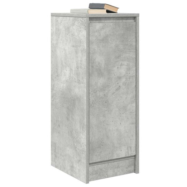 vidaXL Buffet gris b&eacute;ton 29,5x34x76 cm bois d'ing&eacute;nierie