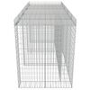 vidaXL Mur en gabion pour poubelle Acier galvanisé 270x100x130 cm