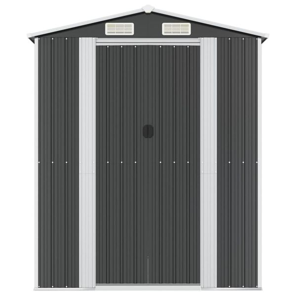 vidaXL Abri de jardin Anthracite 192x689x223 cm Acier galvanisé