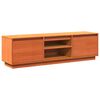 vidaXL Meuble TV cire marron 140x35x40 cm bois pin massif