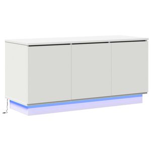 vidaXL Meuble TV 100 x 38 x 49 cm Blanc Bois d'ing&eacute;nierie