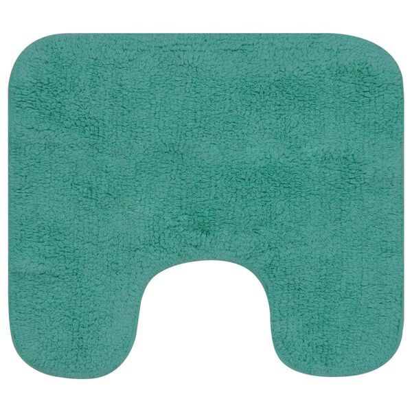 vidaXL Tapis de salle de bain 2 pcs Tissu Turquoise
