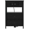 vidaXL Cabinet de chevet Ch&ecirc;ne noir 40 x 31 x 60 cm Bois d'ing&eacute;nierie