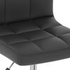 vidaXL Chaises &agrave; manger pivotantes lot de 2 noir similicuir