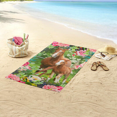 Good Morning Serviette de plage FOAL 75x150 cm Multicolore