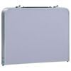 vidaXL Table pliable de camping Blanc Aluminium 60x40 cm