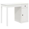 vidaXL Bureau Blanc 100x50x75 cm Bois massif de pin