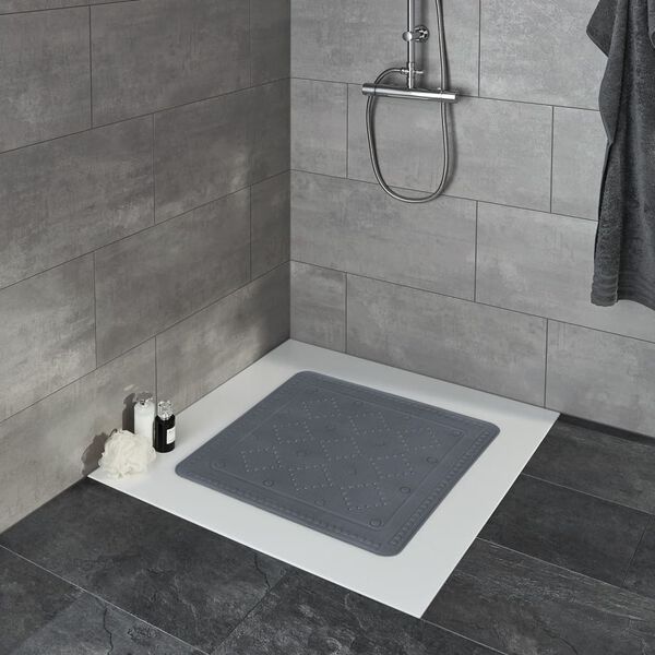 Kleine Wolke Tapis de bain antid&eacute;rapant Arosa 55x55 cm Anthracite