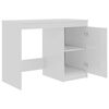 vidaXL Bureau Blanc brillant 100x50x76 cm Bois d&rsquo;ing&eacute;nierie