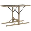 vidaXL Ensemble de bistro 3 pcs avec coussins beige résine tressée
