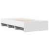 vidaXL Cadre de lit sans matelas blanc 90x200 cm bois d'ingénierie