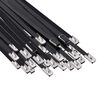 vidaXL Attache de c&acirc;ble 250 pc 4,6 x 600 mm Noir