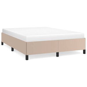 vidaXL Cadre de lit sans matelas cappuccino 140x200 cm similicuir