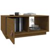 vidaXL Table basse Marron miel 80x50x35,5 cm Bois massif de pin