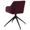 vidaXL Chaises pivotantes &agrave; manger lot de 6 violet tissu