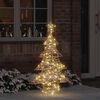 vidaXL Sapin de No&euml;l avec 120 LED Blanc chaud 120,5 cm PET
