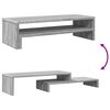 vidaXL Support de moniteur sonoma gris 54x22x15 cm bois d'ing&eacute;nierie