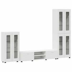 vidaXL Ensemble meuble TV FLORIN 3 pc 150 x 39 x 30 cm Blanc