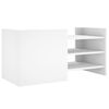 vidaXL Meuble TV blanc 80x35x40 cm bois d&rsquo;ing&eacute;nierie
