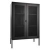 House Nordic Vitrine Anna avec porte en maille Noir