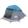 vidaXL Tente de camping &agrave; d&ocirc;me 1 personne bleu imperm&eacute;able
