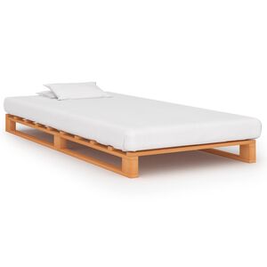 vidaXL Cadre de lit de palette sans matelas 90x200 cm bois massif