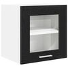 vidaXL Armoire suspendue avec porte 2 pcs Ch&ecirc;ne noir 40 x 31 x 40 cm