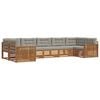 vidaXL Ensemble de canap&eacute;s d'ext&eacute;rieur 7 pc Gris Naturel et Clair