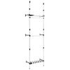 vidaXL Syst&egrave;me de garde-robe t&eacute;lescopique barres et &eacute;tag&egrave;re Aluminium