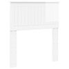 vidaXL T&ecirc;te de lit Blanc brillant Bois d'ing&eacute;nierie