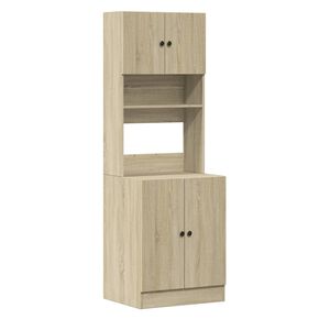 vidaXL Armoire de cuisine ch&ecirc;ne sonoma 60x50x180 cm bois d'ing&eacute;nierie
