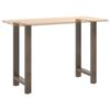 vidaXL Pieds de table de bar en acier naturel 2 pi&egrave;ces 40 x (90-91) cm Acier