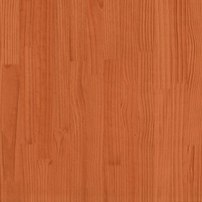 vidaXL Lit superposé avec toit cire marron 75x190cm bois massif de pin