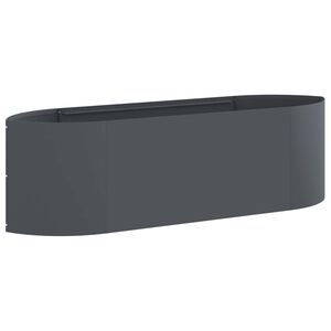 vidaXL Jardin sur&eacute;lev&eacute; Anthracite 140 x 40 x 40 cm Acier