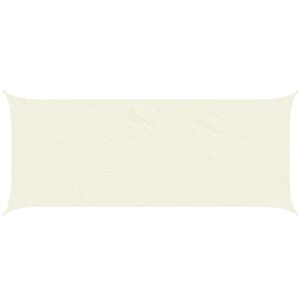 vidaXL Voile d'ombre Cr&egrave;me 6 x 2,5 m 100 % polyester Oxford