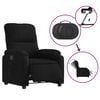 vidaXL Fauteuil inclinable électrique noir tissu microfibre