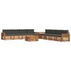 vidaXL Ensemble de canap&eacute;s d'ext&eacute;rieur 9 pc Naturel et Anthracite