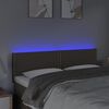 vidaXL T&ecirc;te de lit &agrave; LED Taupe 144x5x78/88 cm Tissu