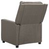 vidaXL Fauteuil de massage Gris clair Tissu
