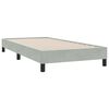 vidaXL Sommier &agrave; lattes de lit sans matelas gris clair 90x210 cm