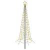 vidaXL Sapin de No&euml;l LED en spirale avec piquet EKENAS 180 cm 220 LED